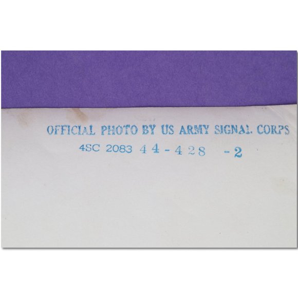 Two 8”x10” black and white photos from the U.S. Army Signal Corps. Dated 1944 - Picture 7 of 8